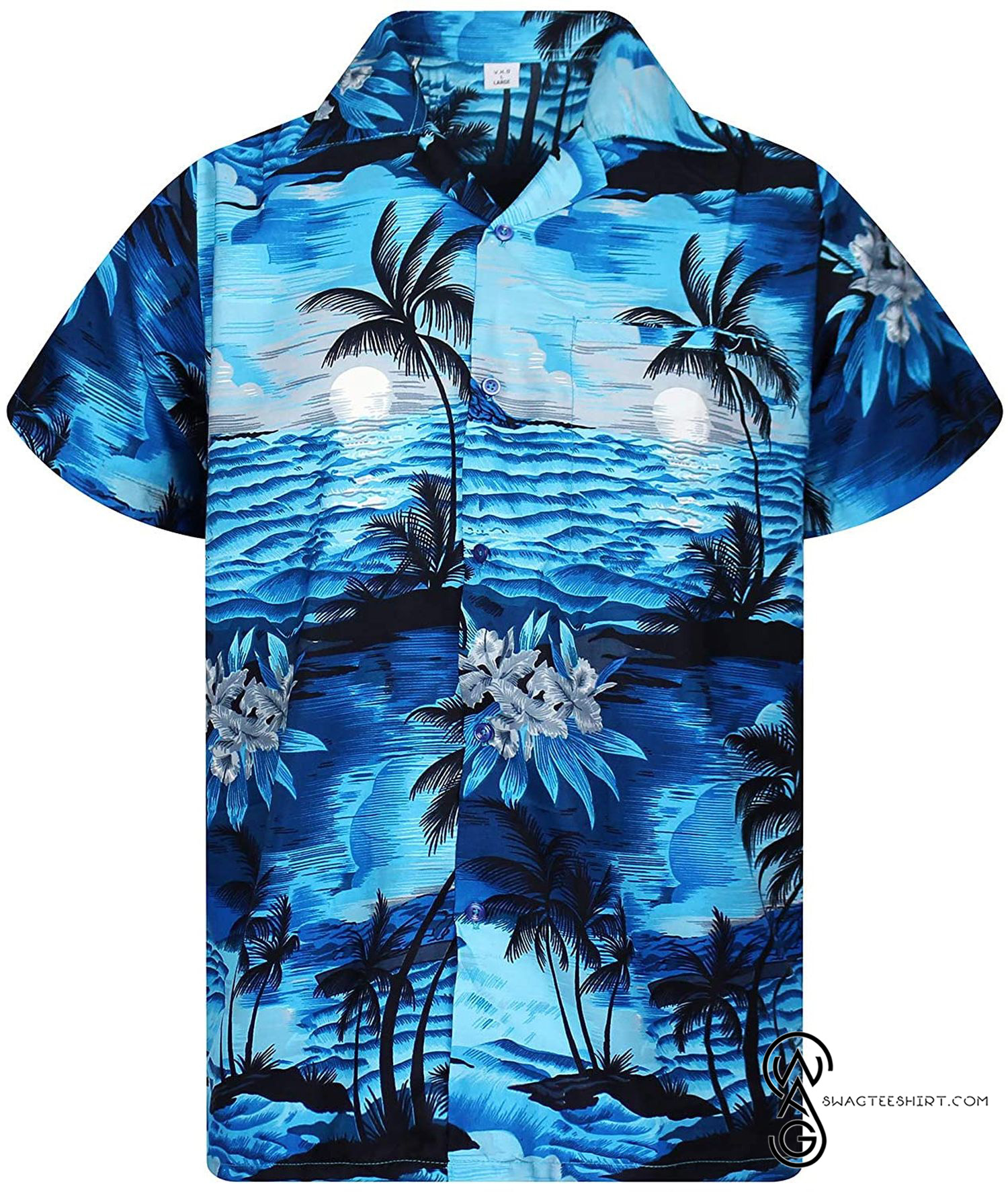 [Top Trending] Funky Aloha Hawaiian Beach Summer Print Pink Sunset Full Printing Hawaiian Shirt